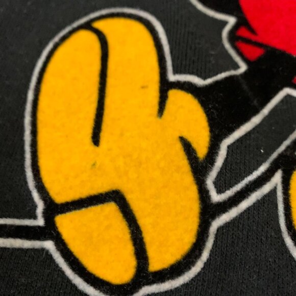 Vintage Disney 1990s Mickey Mouse Classic Casual Sweatshirt Black Size OSFM - Picture 3 of 8